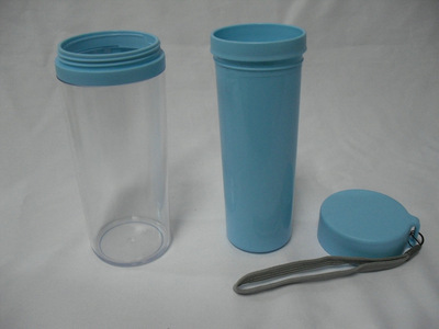 【【廠家直銷】雙層塑料杯 廣告塑料杯 簡約大方 雙層塑料隨手杯】價格,廠家,圖片,杯子,深圳市康爾萊杯業-