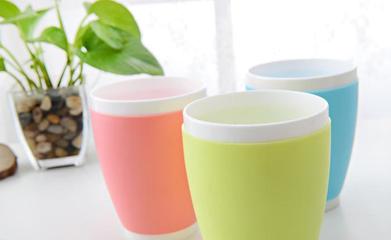 一件代發 韓版塑料水杯創意禮品杯耐高溫雙層漱口杯代銷代理加盟